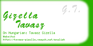 gizella tavasz business card